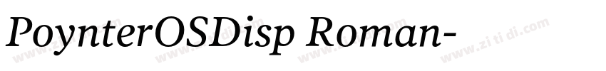 PoynterOSDisp Roman字体转换
